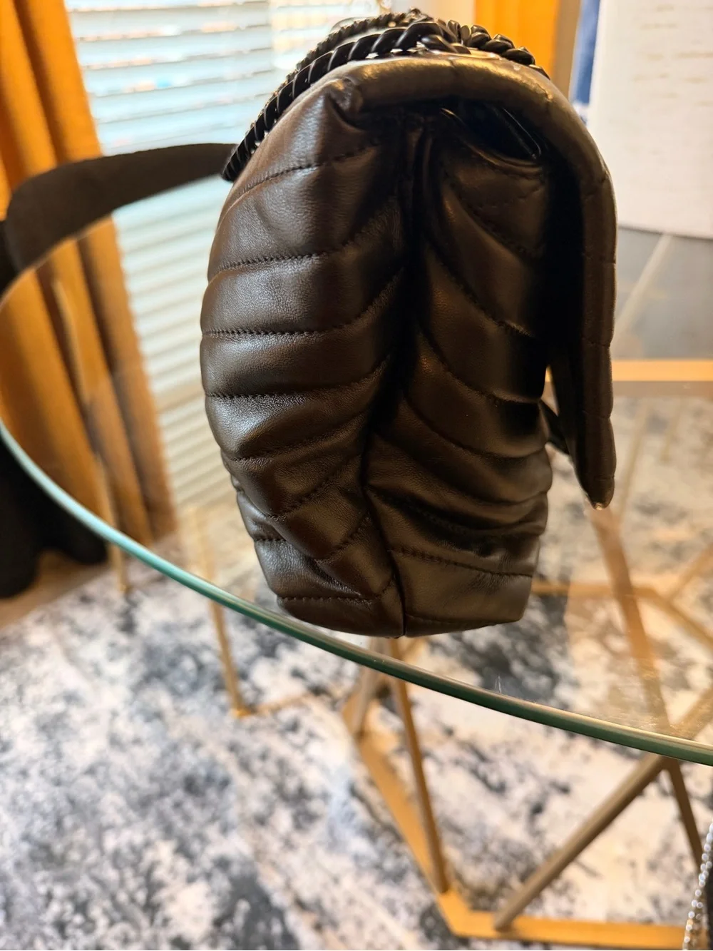 Tory Burch Black Quilted Chain Crossbody Bag